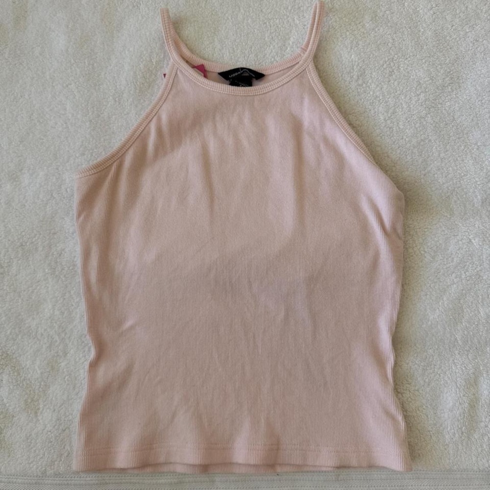 y2k moda international pink tank top with built in bra
